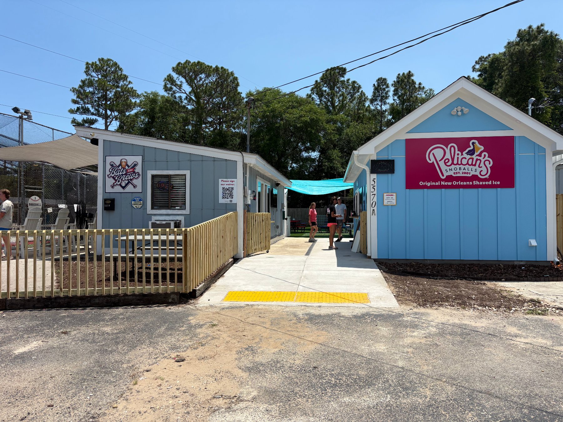 Bats and Brews with Pelican Snoballs next door